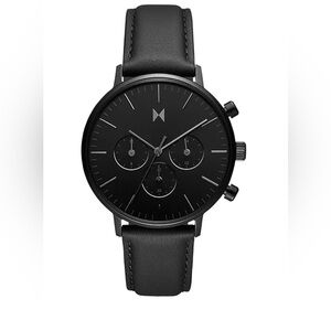 Black MVMT Men's Quartz Legacy Traveler Watch 42 MM.